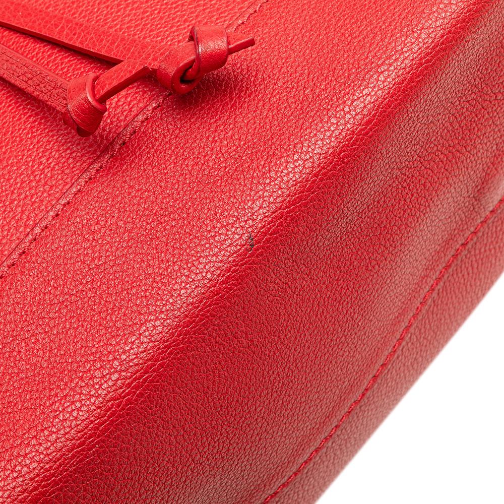 Louis Vuitton B Louis Vuitton Red Calf Leather Taurillon Lockme Backpack France