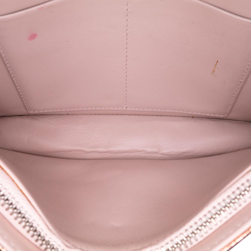 Christian Dior B Dior Gold Goatskin Leather Metallic Ceramic Effect Deerskin Diorama Wallet on Chain Italy