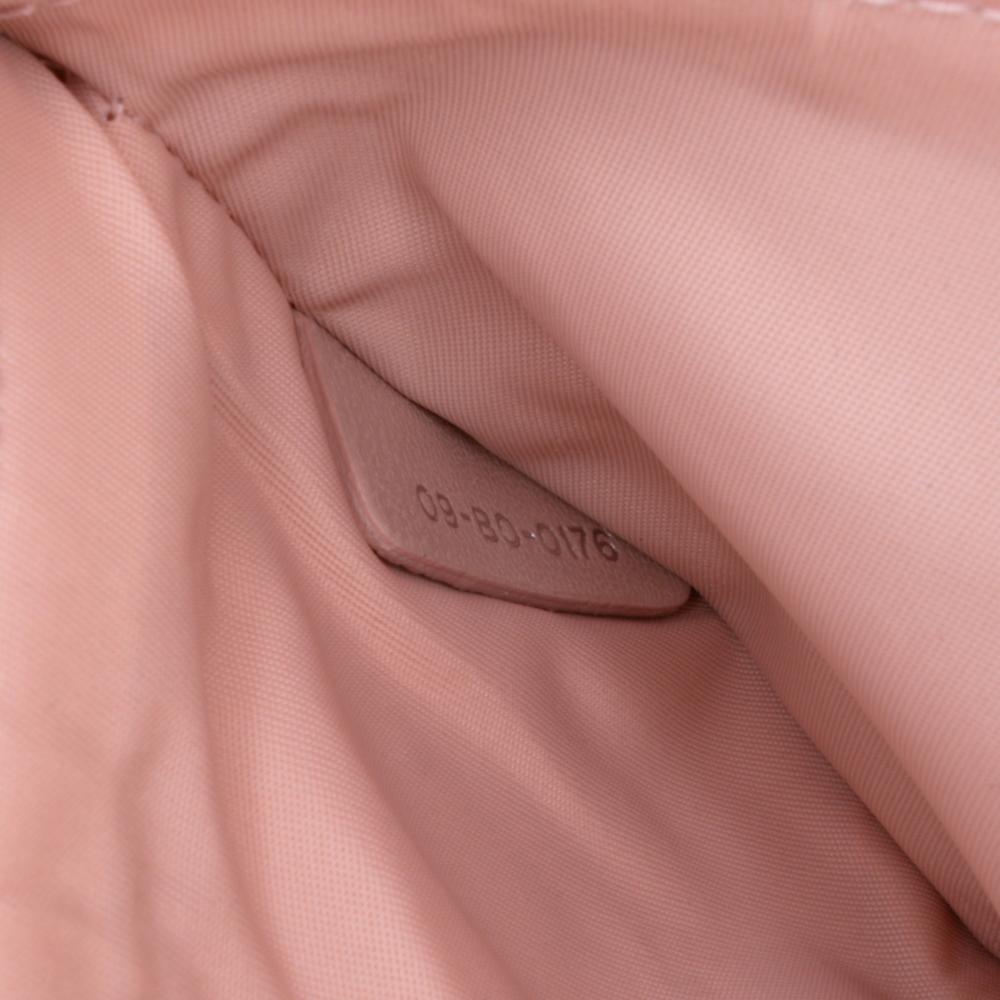 Christian Dior B Dior Gold Goatskin Leather Metallic Ceramic Effect Deerskin Diorama Wallet on Chain Italy