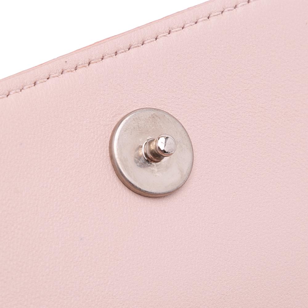 Christian Dior B Dior Gold Goatskin Leather Metallic Ceramic Effect Deerskin Diorama Wallet on Chain Italy