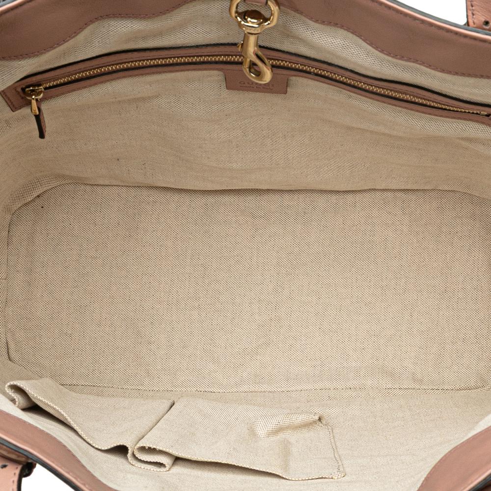 Gucci B Gucci Brown Beige Patent Leather Leather Microguccissima Patent Nice Tote Italy