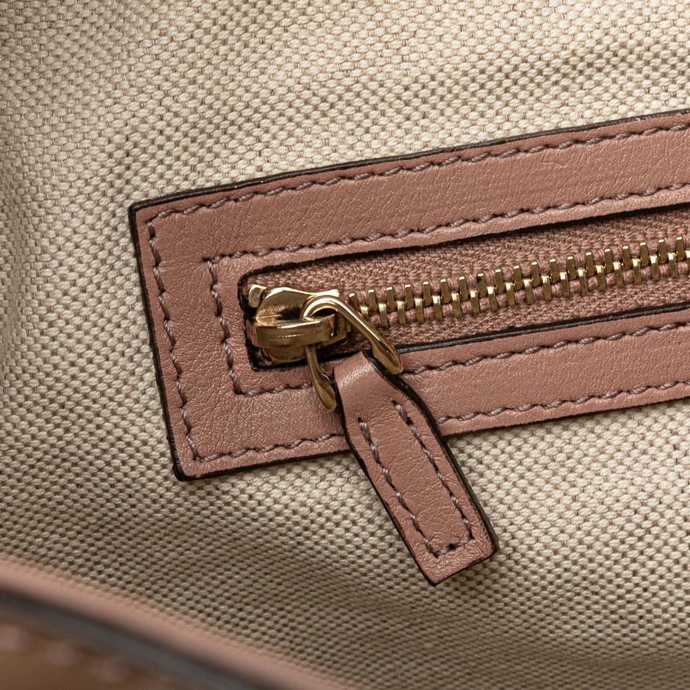 Gucci B Gucci Brown Beige Patent Leather Leather Microguccissima Patent Nice Tote Italy