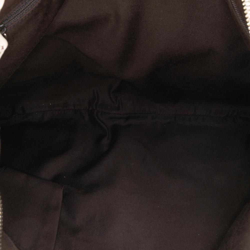 Gucci B Gucci Brown Beige Canvas Fabric GG Princy Satchel Italy