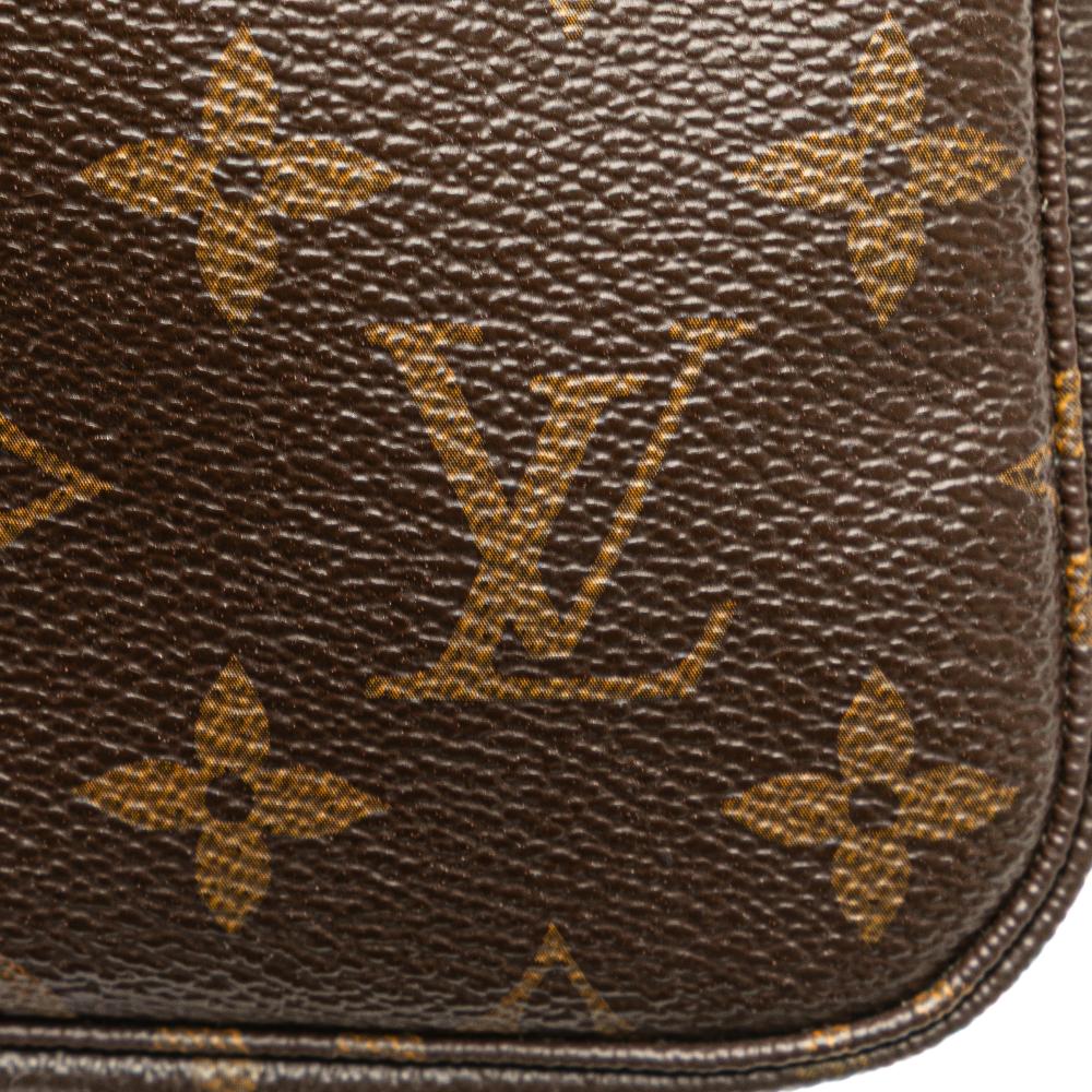 Louis Vuitton AB Louis Vuitton Brown Monogram Canvas Fabric Monogram Mini Pochette Accessoires France
