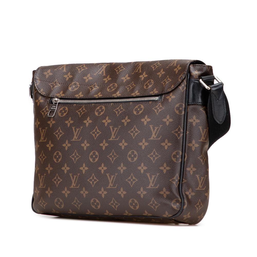 Louis Vuitton B Louis Vuitton Brown Monogram Canvas Canvas Monogram Macassar Christopher Messenger France