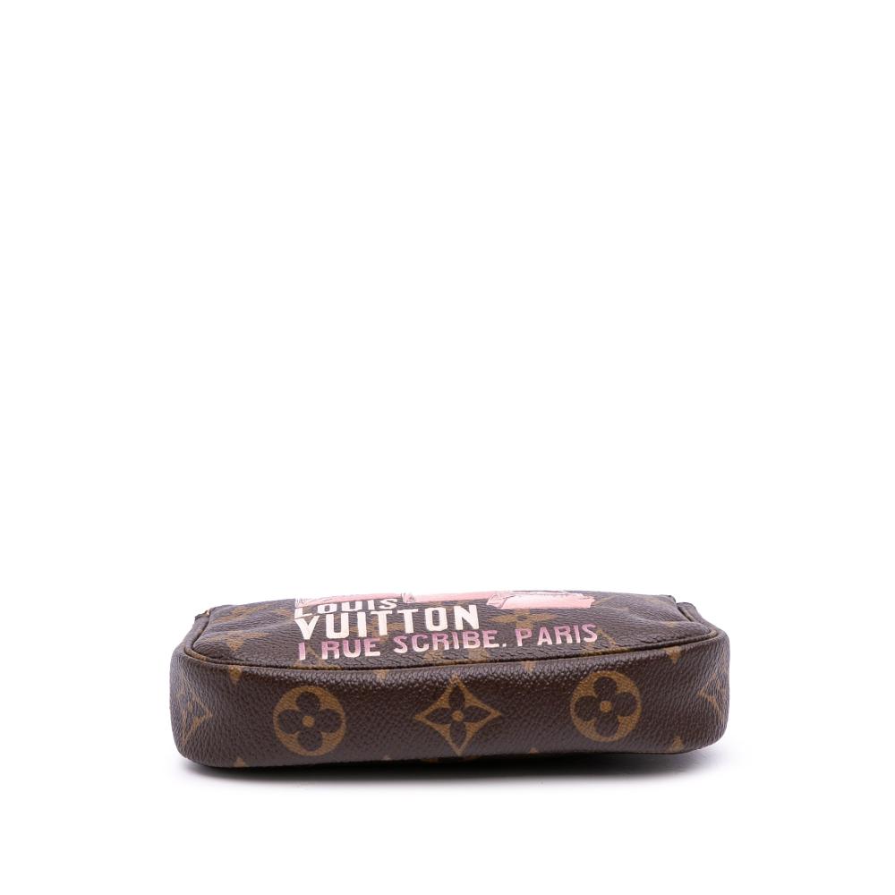 Louis Vuitton AB Louis Vuitton Brown Monogram Canvas Canvas Monogram Affiche Mini Pochette Accessoires France