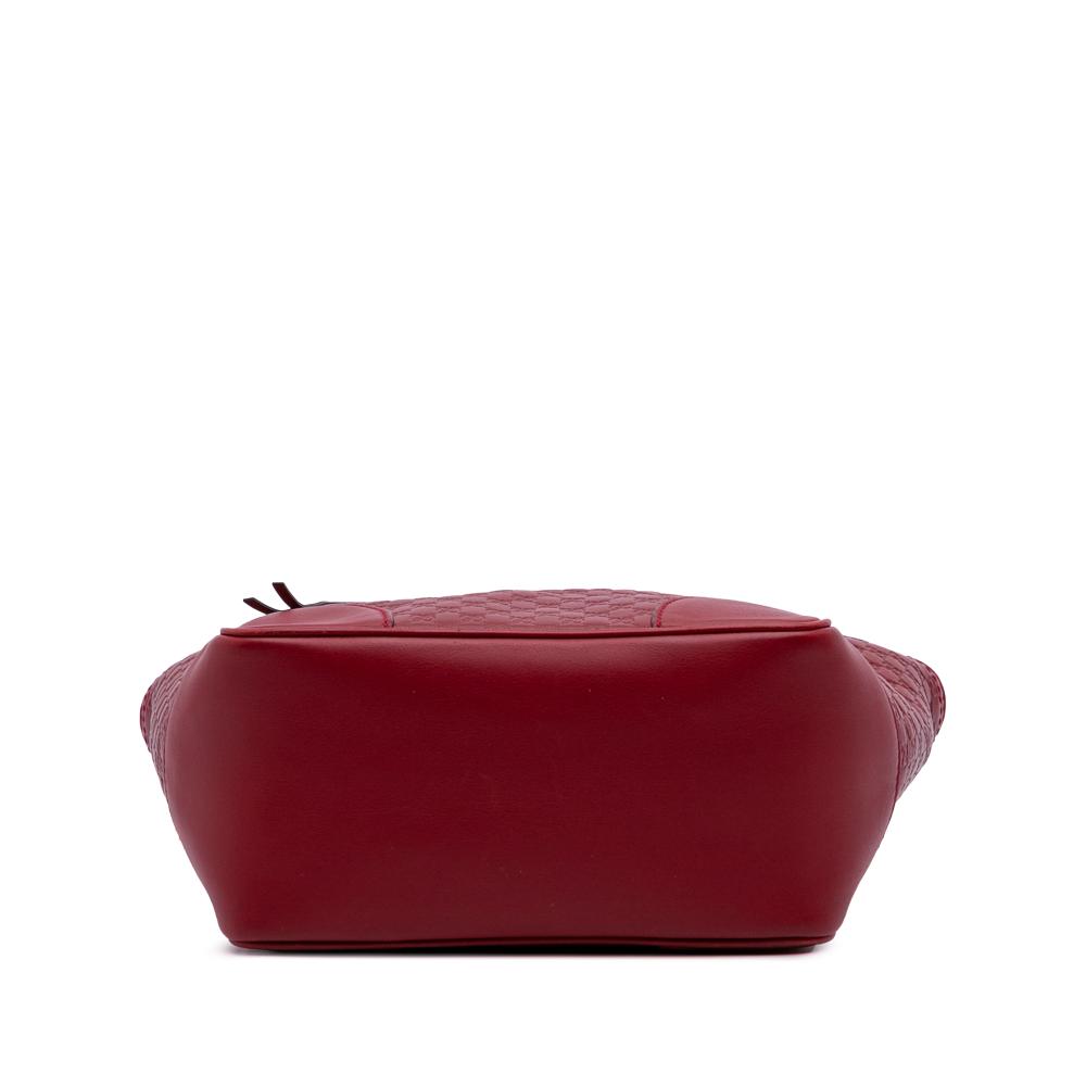 Gucci B Gucci Red Calf Leather Small Microguccissima Bree Satchel Italy