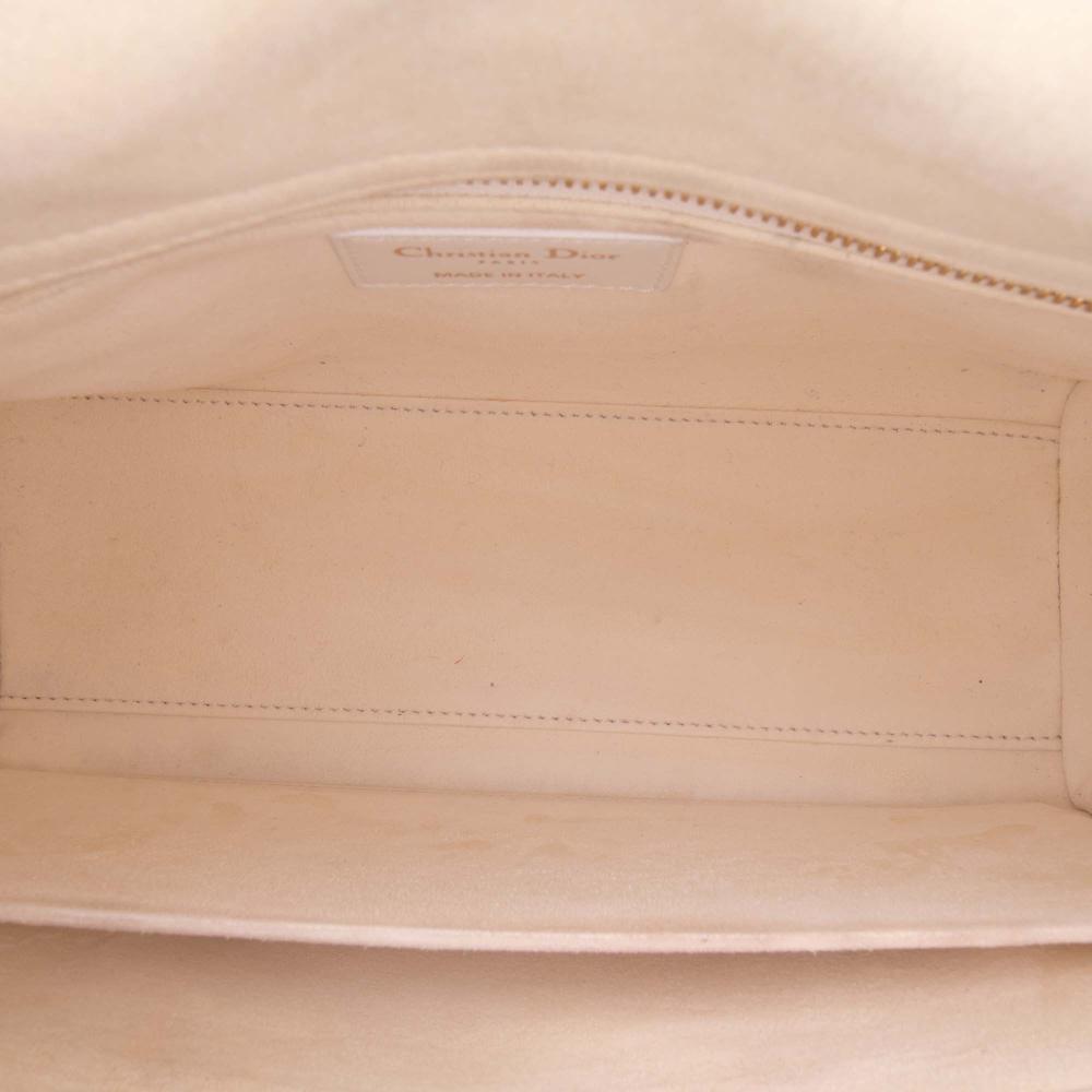 Christian Dior B Dior Pink Light Pink Mesh Fabric Medium Cannage Lady Dior Italy