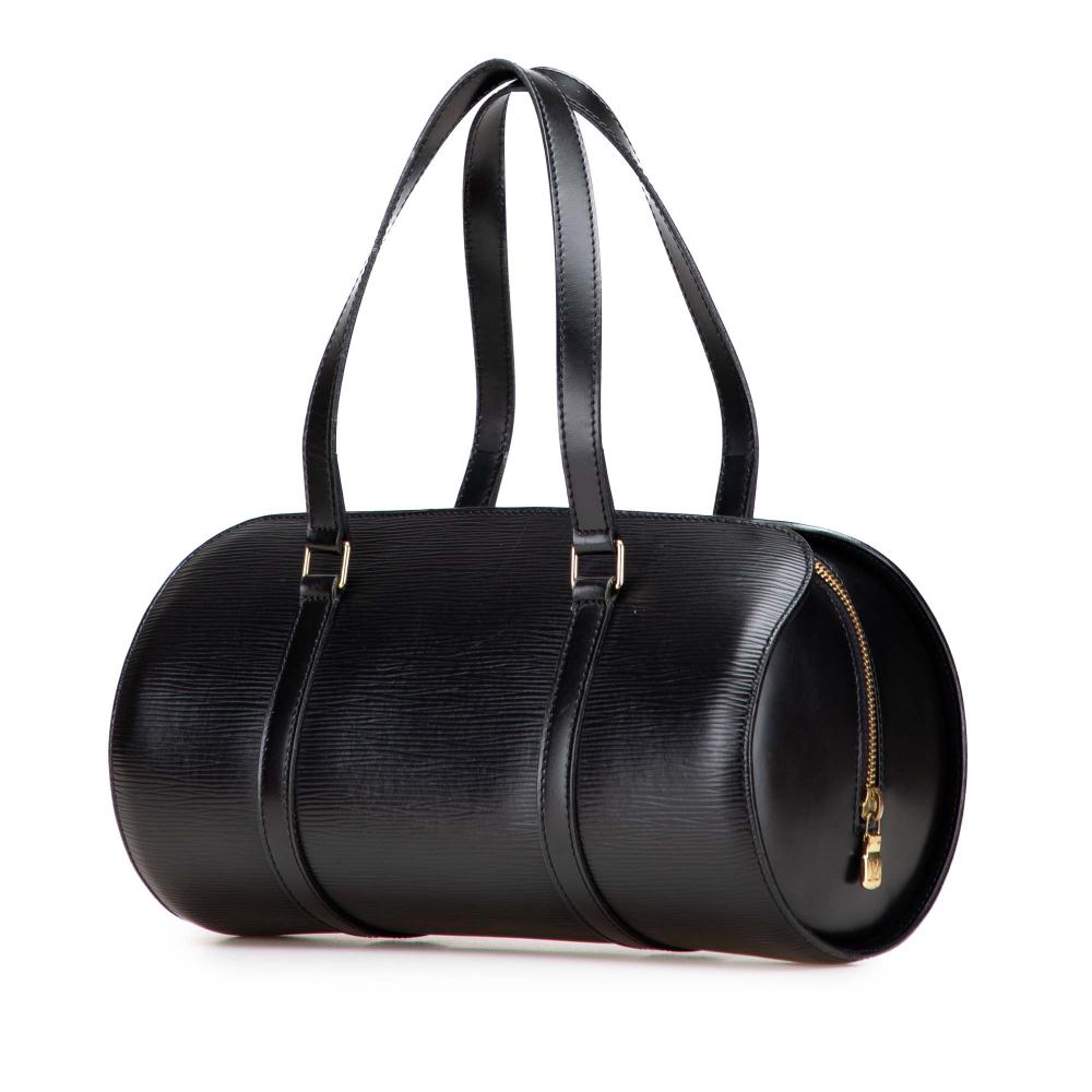 Louis Vuitton B Louis Vuitton Black Epi Leather Leather Epi Soufflot France