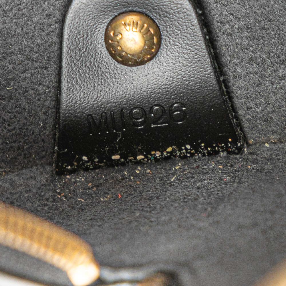 Louis Vuitton B Louis Vuitton Black Epi Leather Leather Epi Soufflot France