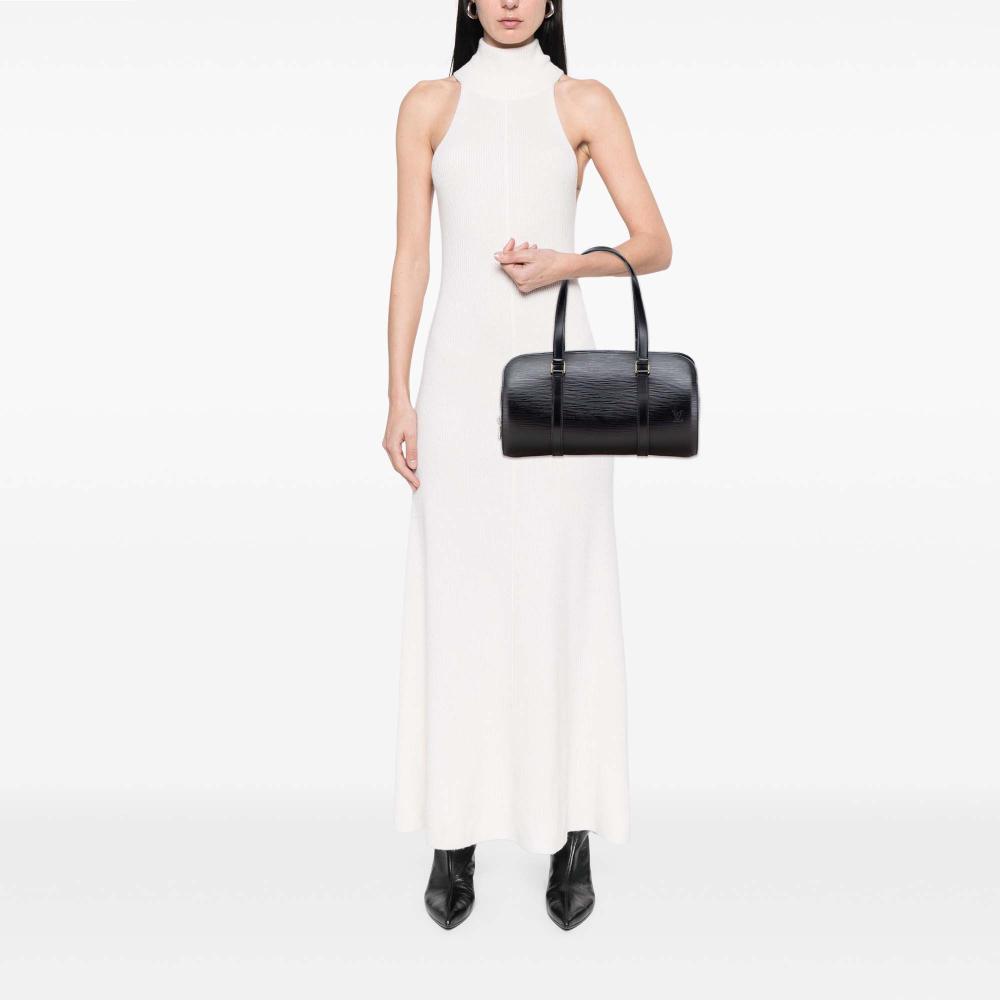 Louis Vuitton B Louis Vuitton Black Epi Leather Leather Epi Soufflot France