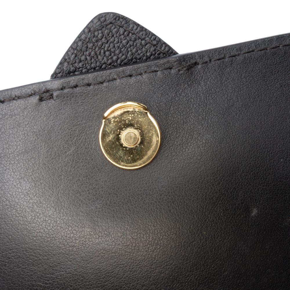 Burberry AB Burberry Black Calf Leather Mini Soft Grain skin Buckle Crossbody Italy