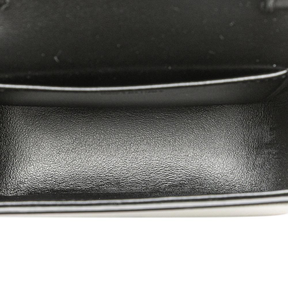 Celine AB Celine Black Calf Leather Mini Shiny skin Triomphe Crossbody Italy