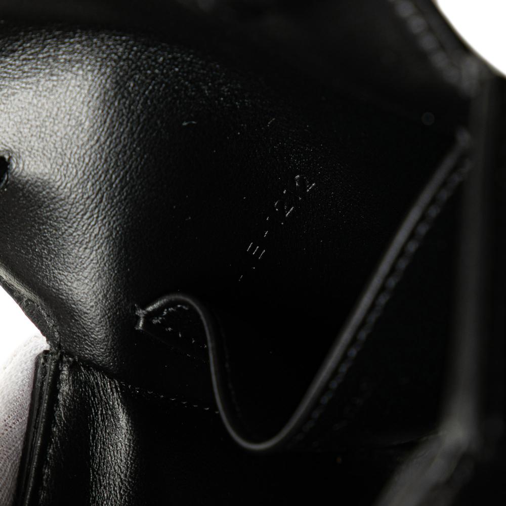 Celine AB Celine Black Calf Leather Mini Shiny skin Triomphe Crossbody Italy