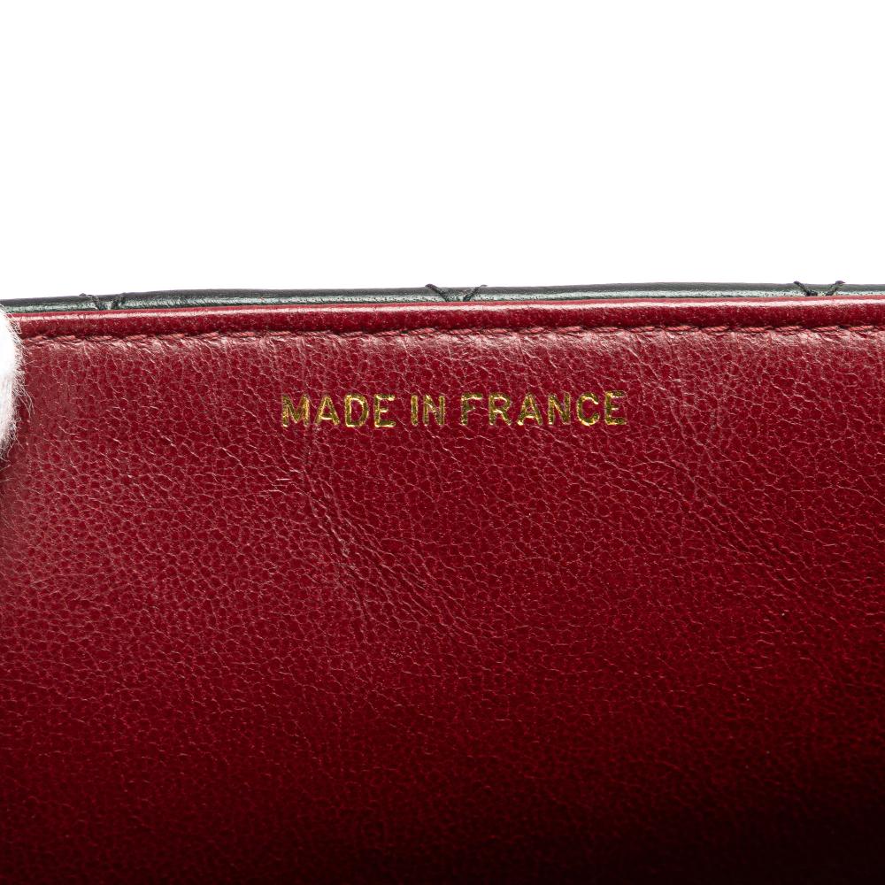 Chanel B Chanel Black Lambskin Leather Leather Lambskin Parent Kelly Flap France