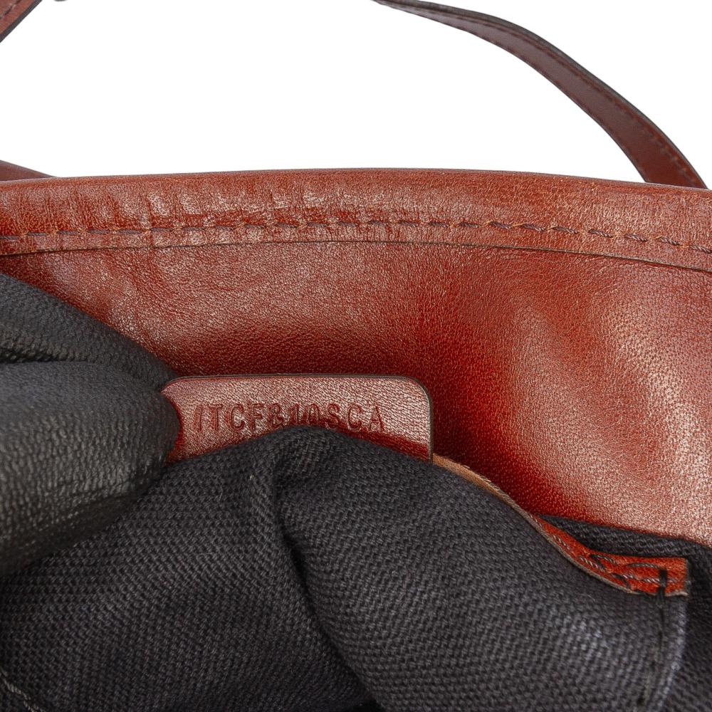 Burberry B Burberry Brown Light Brown Canvas Fabric Small House Check Canterbury Tote Italy