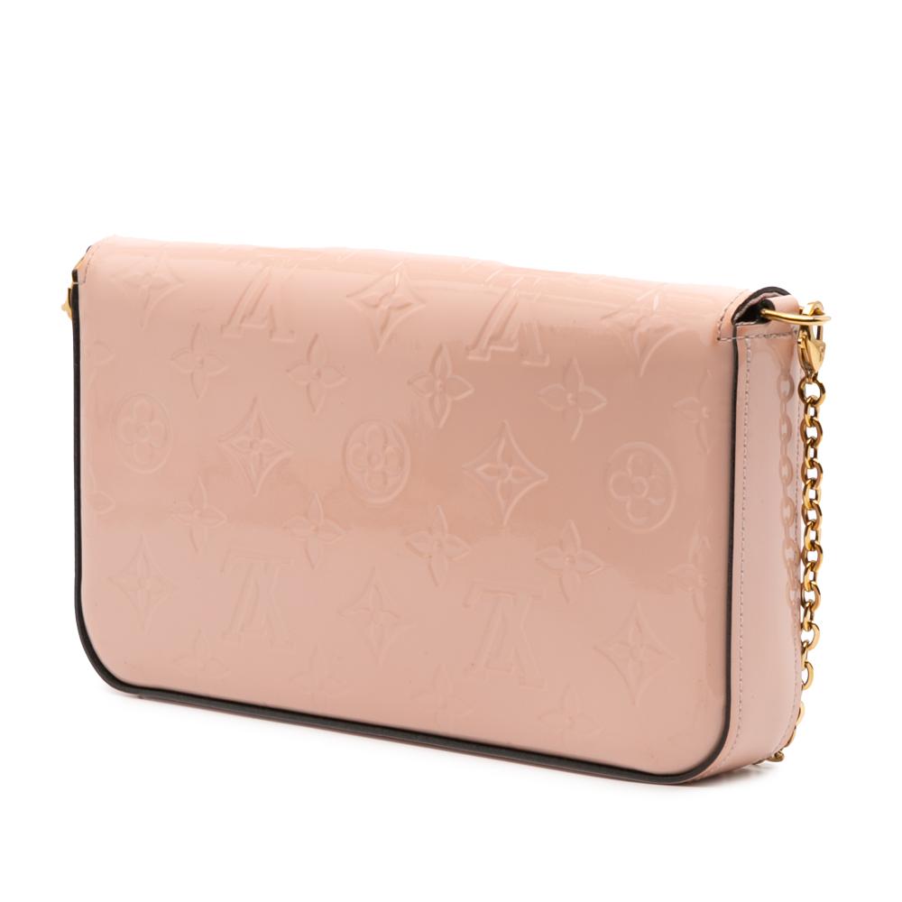 Louis Vuitton B Louis Vuitton Pink Light Pink Vernis Leather Leather Monogram Vernis Pochette Felicie France