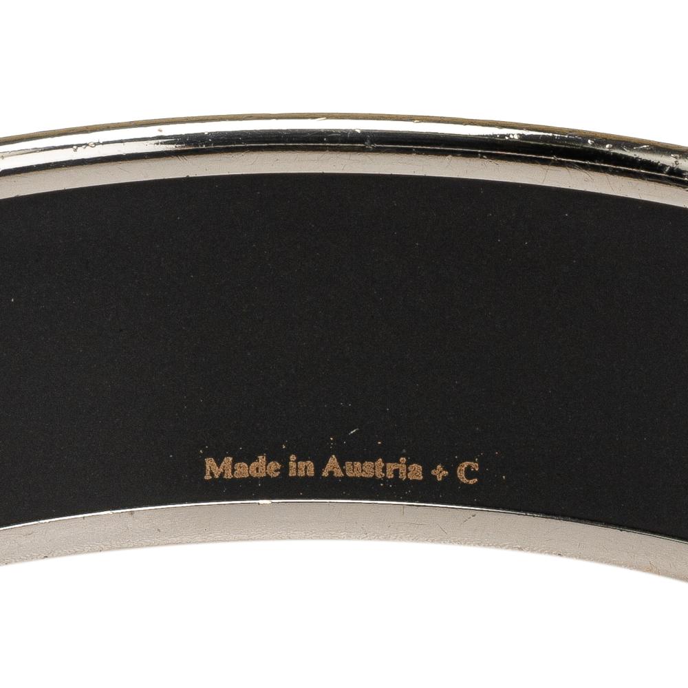 Hermès B Hermès Black Enamel Other Wide Cloisonne Bangle 65 Austria