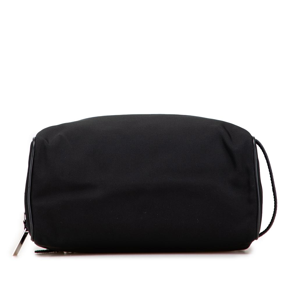 Gucci AB Gucci Black Nylon Fabric Clutch Italy