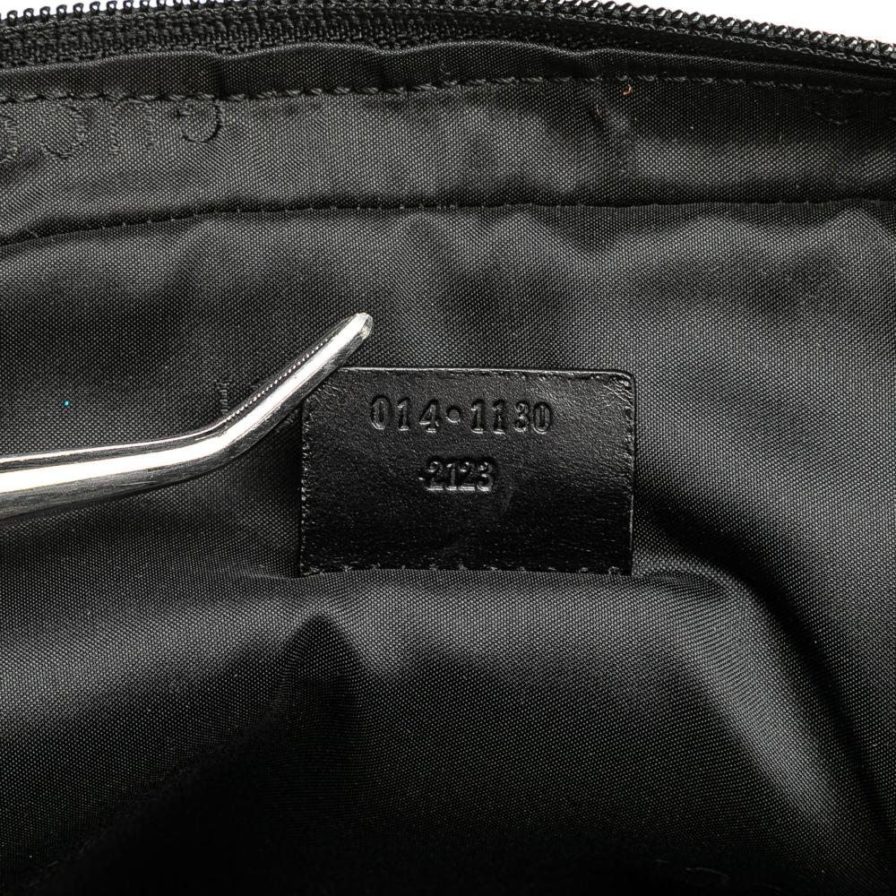 Gucci AB Gucci Black Nylon Fabric Clutch Italy