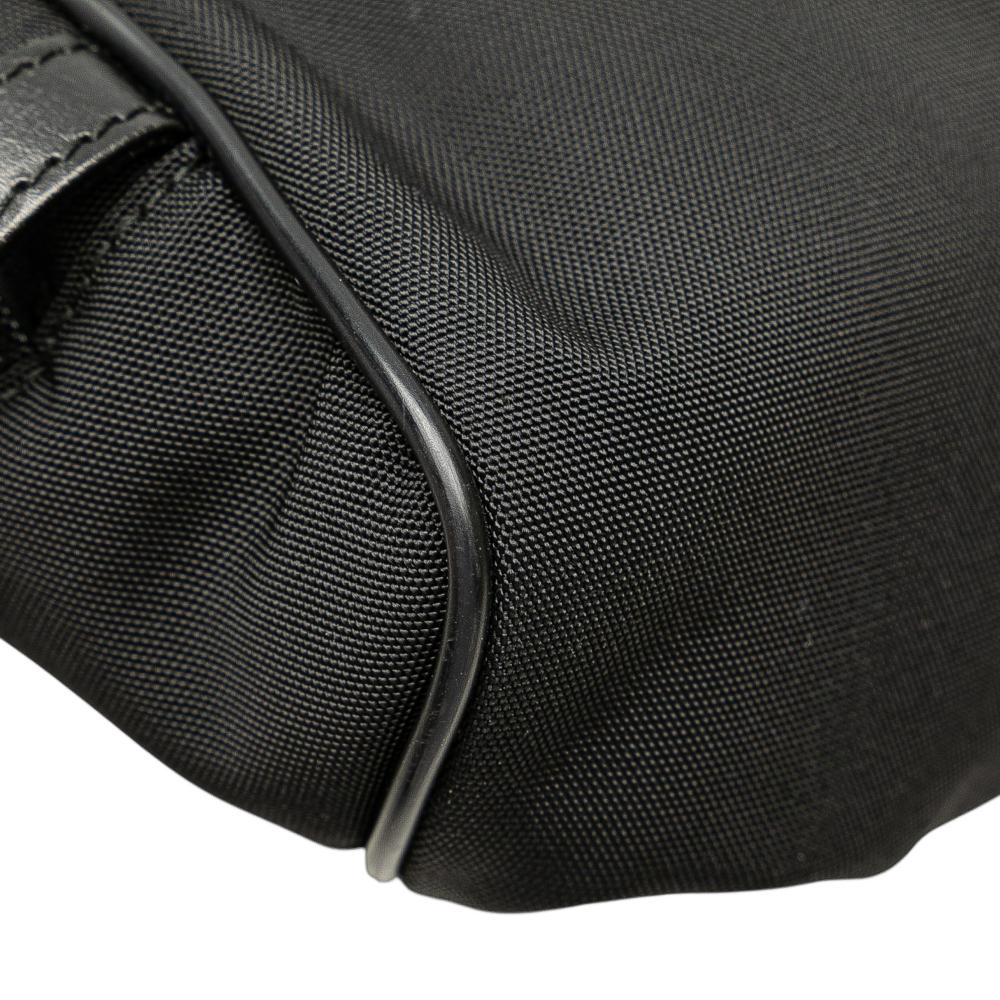 Gucci AB Gucci Black Nylon Fabric Clutch Italy