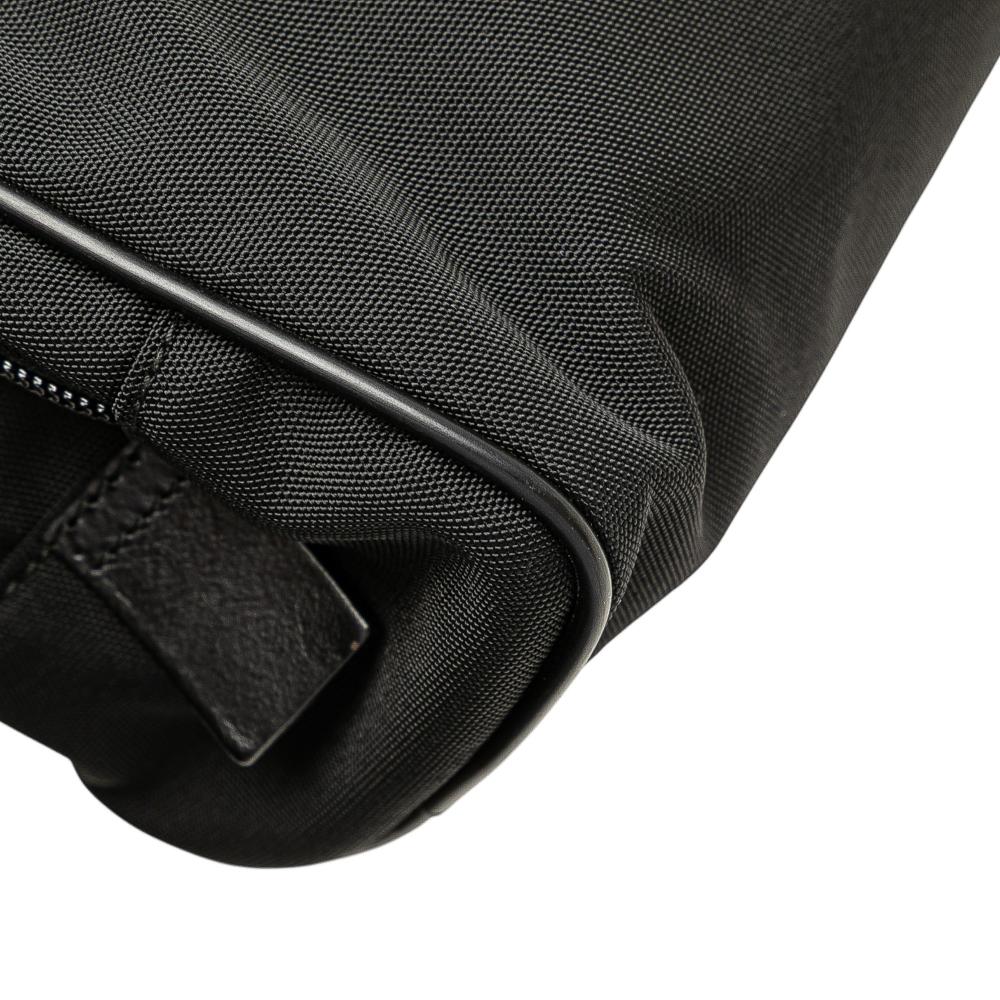 Gucci AB Gucci Black Nylon Fabric Clutch Italy