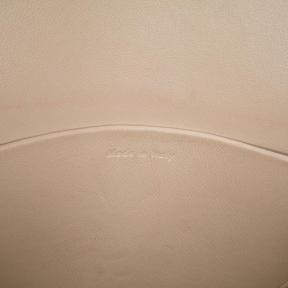 Celine B Celine White Calf Leather Small Grained skin Trotteur Crossbody Italy