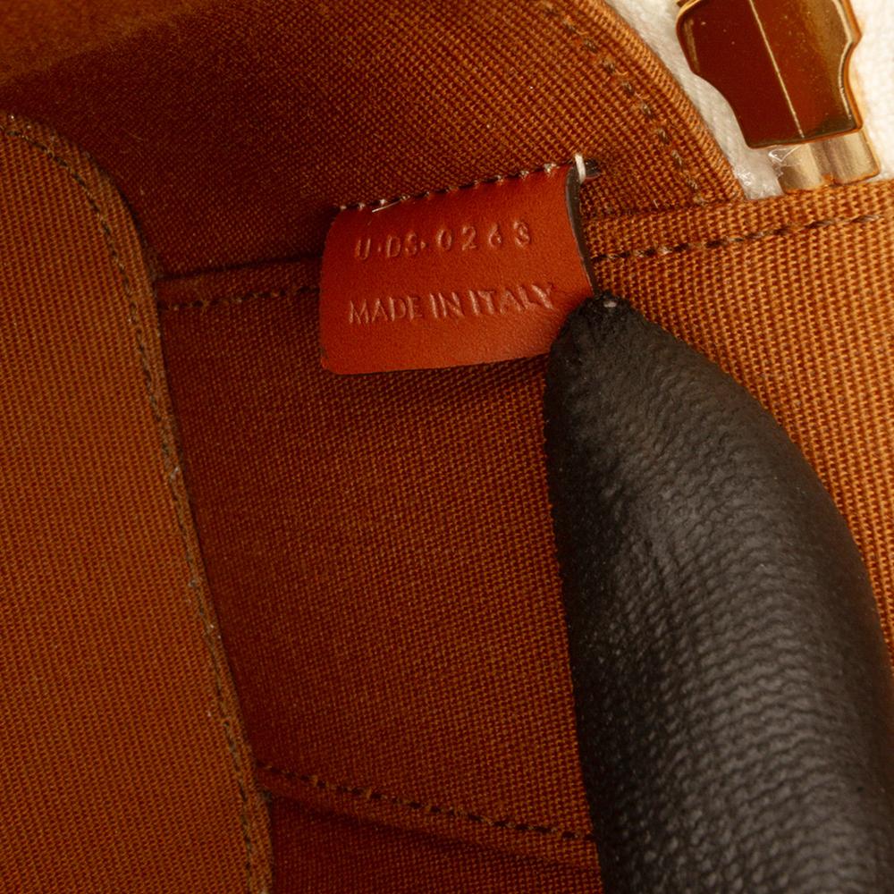 Celine AB Celine White Coated Canvas Fabric Mini Triomphe Vanity Case Italy