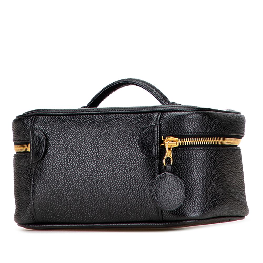 Chanel B Chanel Black Caviar Leather Leather CC Caviar Vanity Bag Italy