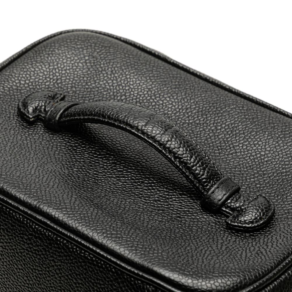 Chanel B Chanel Black Caviar Leather Leather CC Caviar Vanity Bag Italy