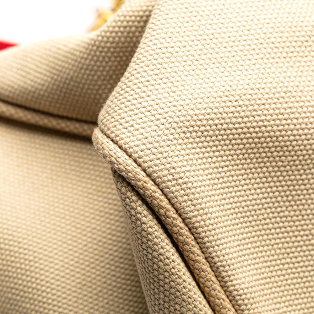 Louis Vuitton B Louis Vuitton Brown Beige Canvas Fabric LV Cup Antigua Sac Weekend France