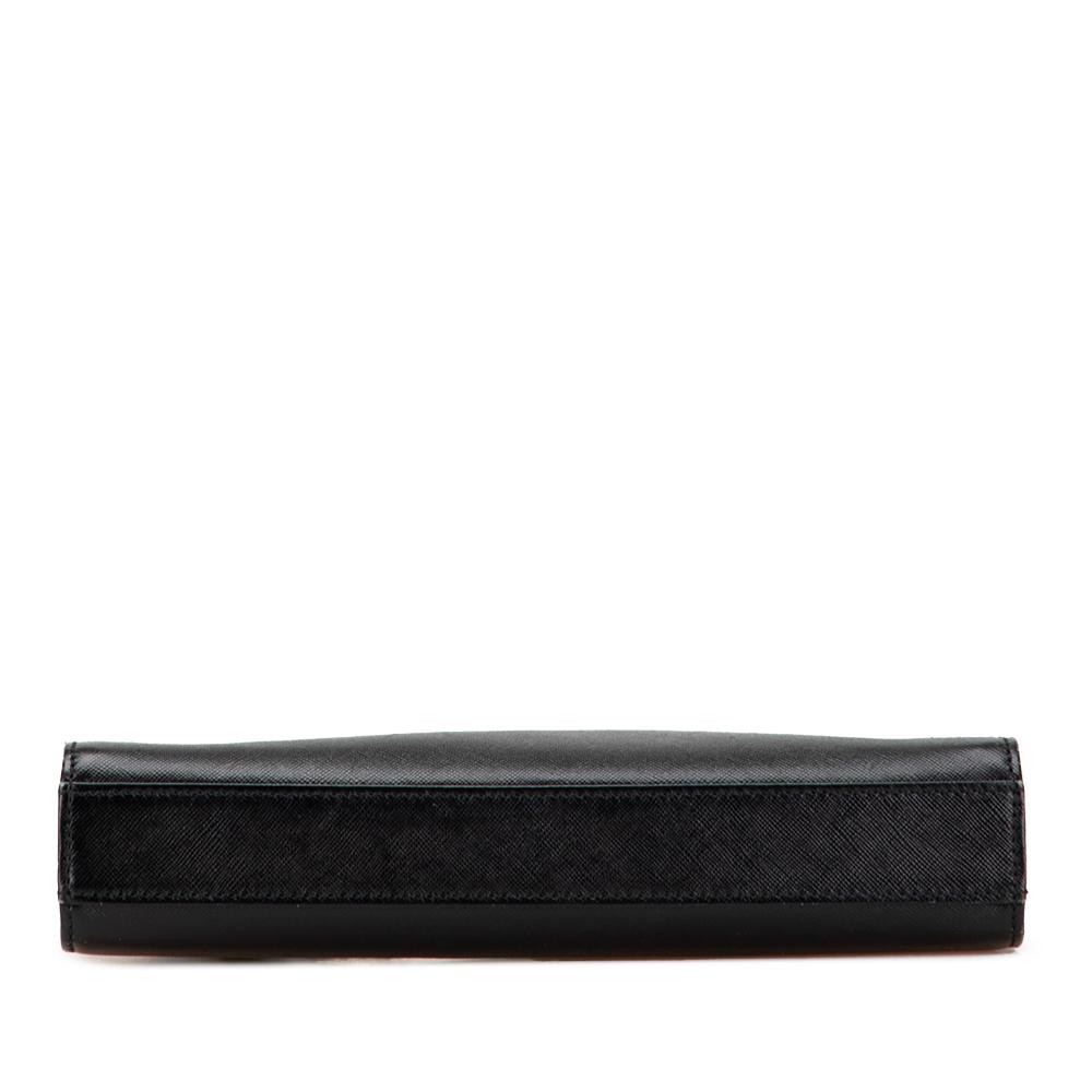 Burberry B Burberry Black Calf Leather Clutch Italy