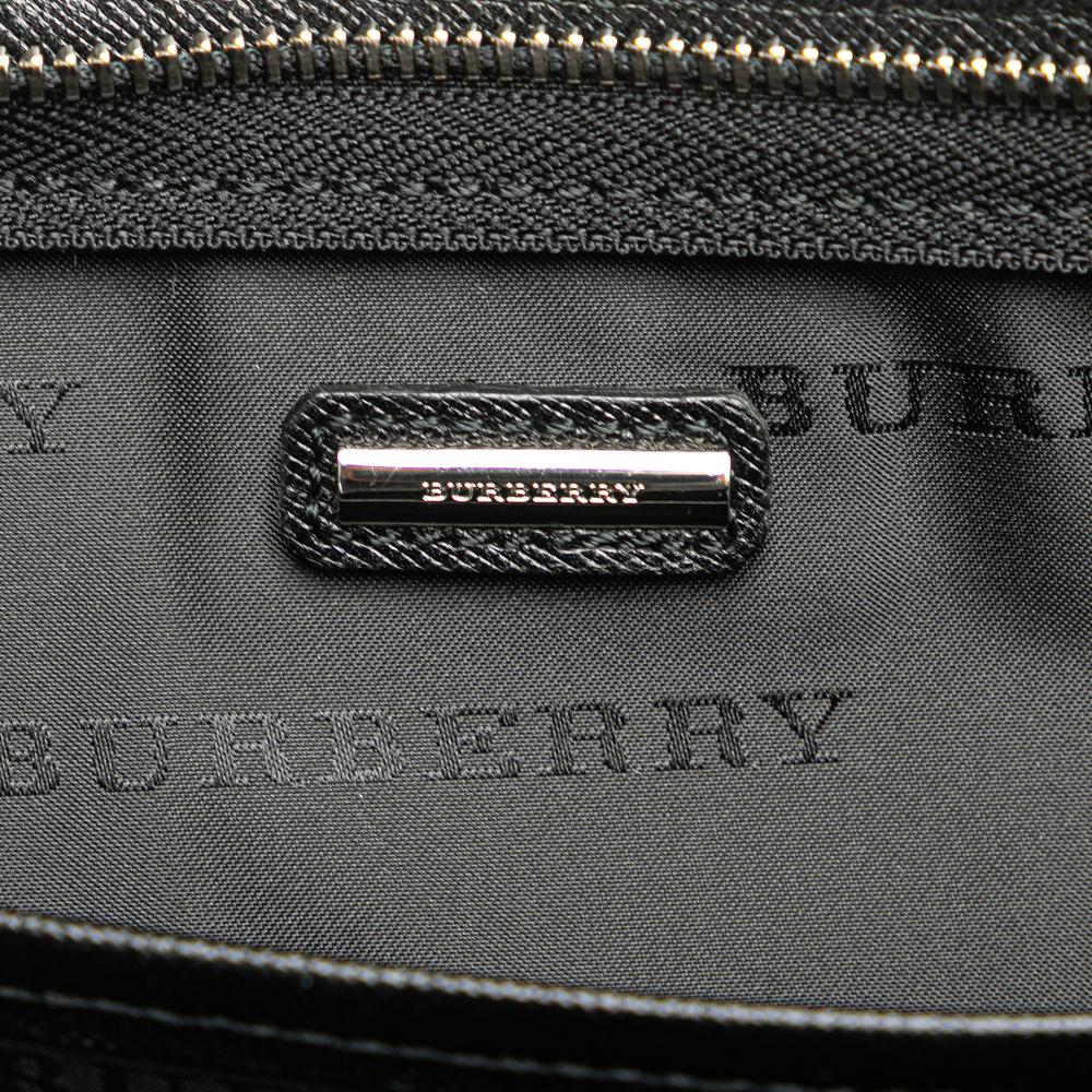 Burberry B Burberry Black Calf Leather Clutch Italy