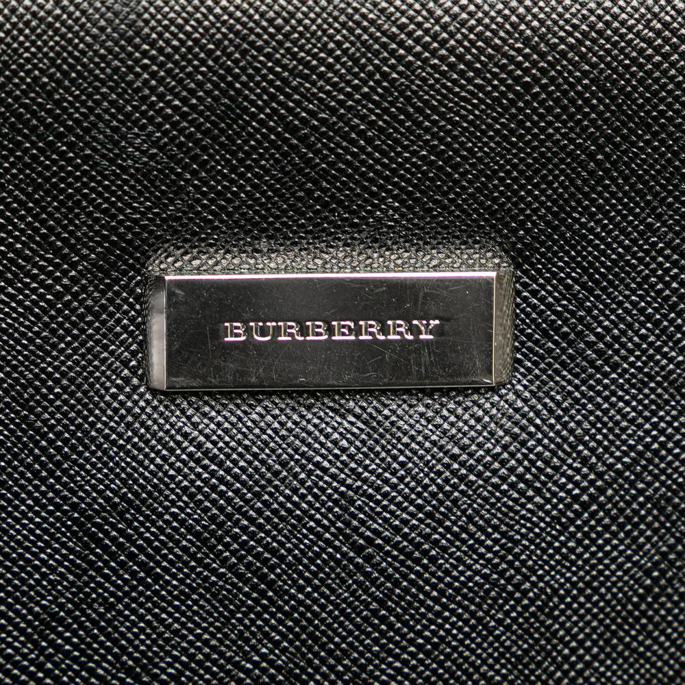 Burberry B Burberry Black Calf Leather Clutch Italy