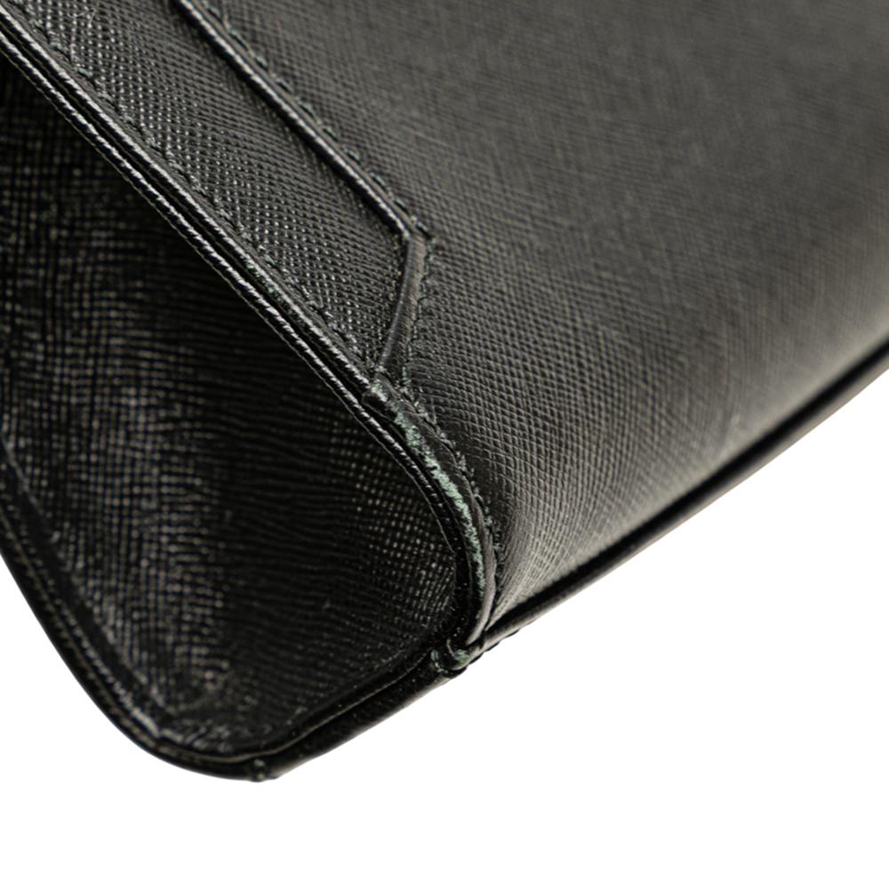 Burberry B Burberry Black Calf Leather Clutch Italy