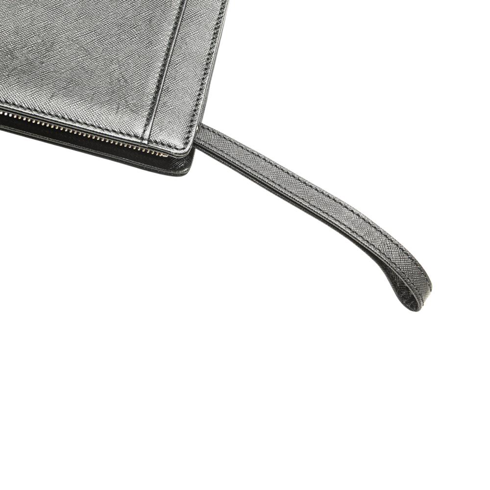 Burberry B Burberry Black Calf Leather Clutch Italy