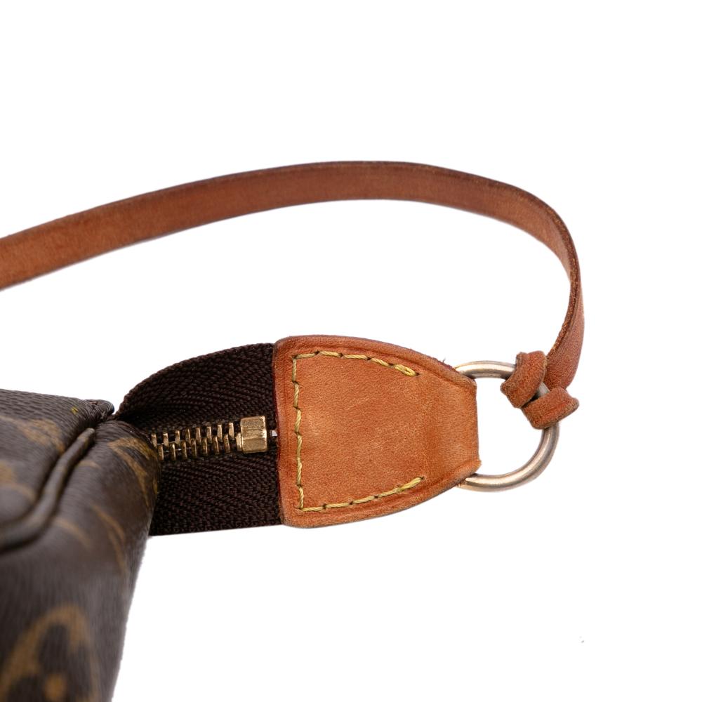 Louis Vuitton B Louis Vuitton Brown Monogram Canvas Fabric Monogram Pochette Accessoires Spain