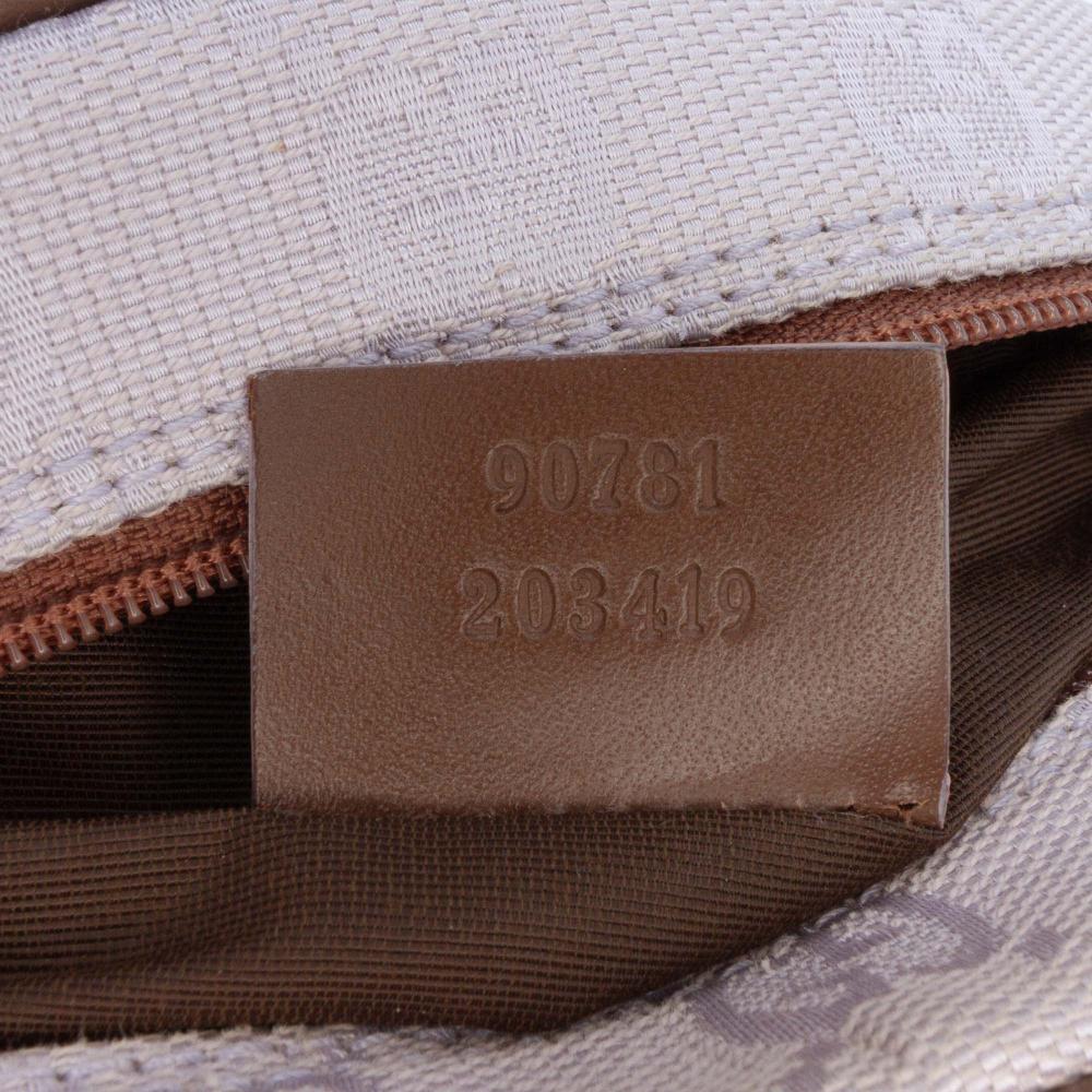 Gucci AB Gucci Purple Light Purple Canvas Fabric GG Shoulder Bag Italy