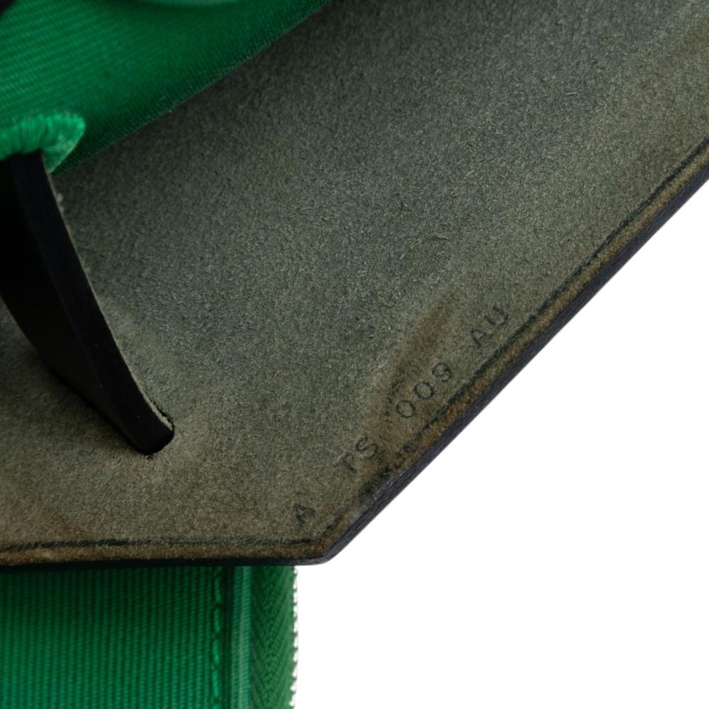 Hermès B Hermès Green with Black Canvas Fabric Toile Herbag Zip 31 France