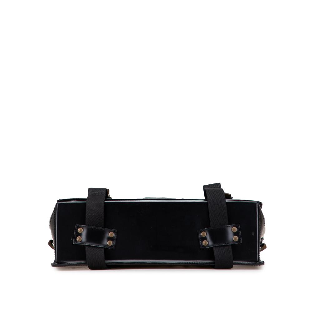 Louis Vuitton B Louis Vuitton Black Calf Leather Liege Nomade Lussac Backpack France