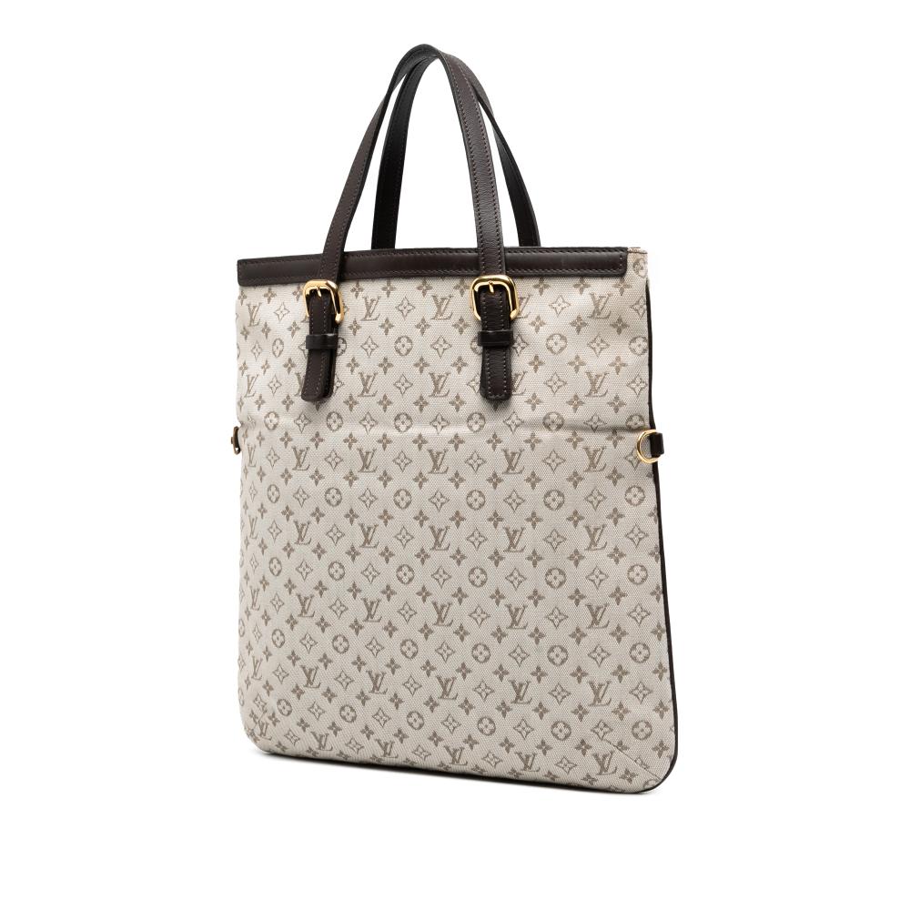 Louis Vuitton B Louis Vuitton Brown Beige Canvas Fabric Monogram Mini Lin Francoise France
