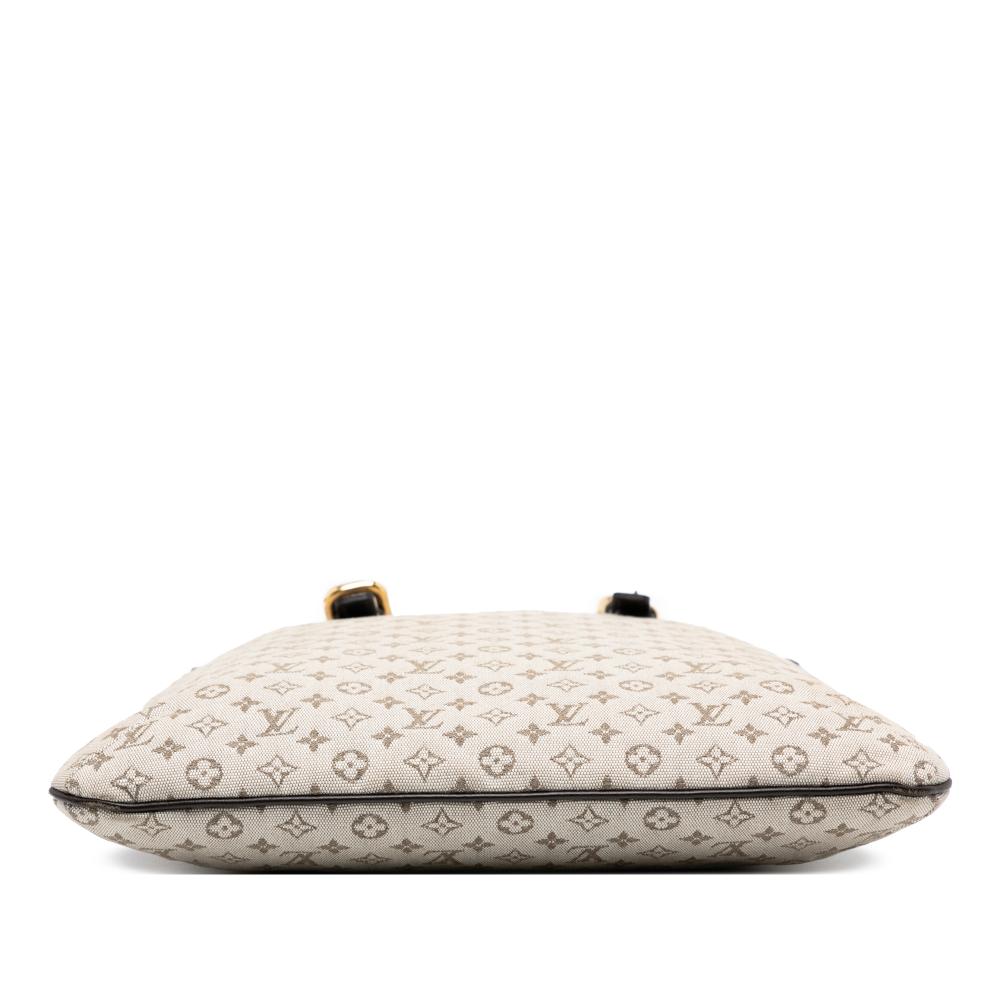 Louis Vuitton B Louis Vuitton Brown Beige Canvas Fabric Monogram Mini Lin Francoise France