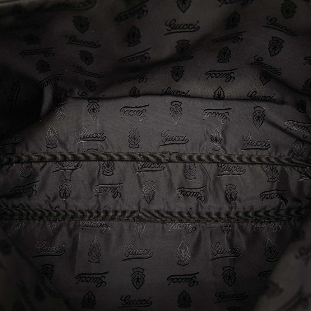 Gucci B Gucci Black Calf Leather Guccissima Business Bag Italy