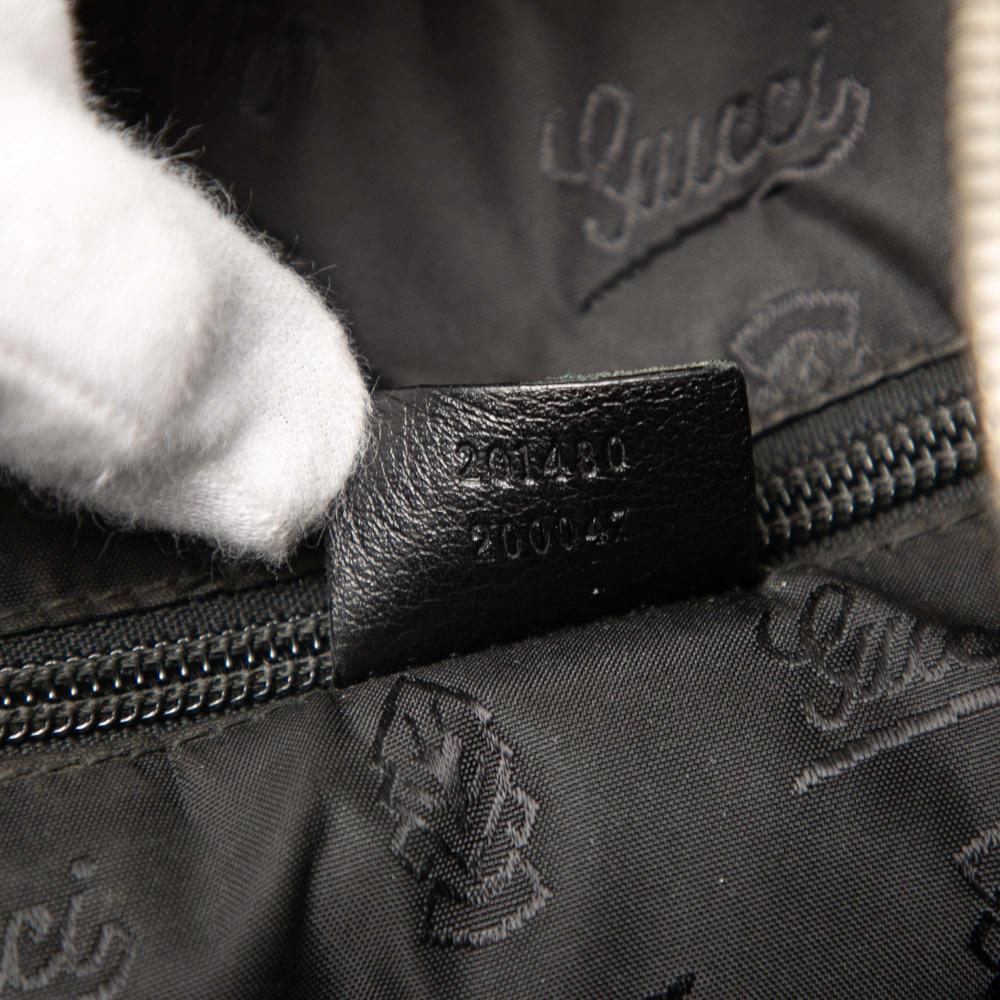 Gucci B Gucci Black Calf Leather Guccissima Business Bag Italy