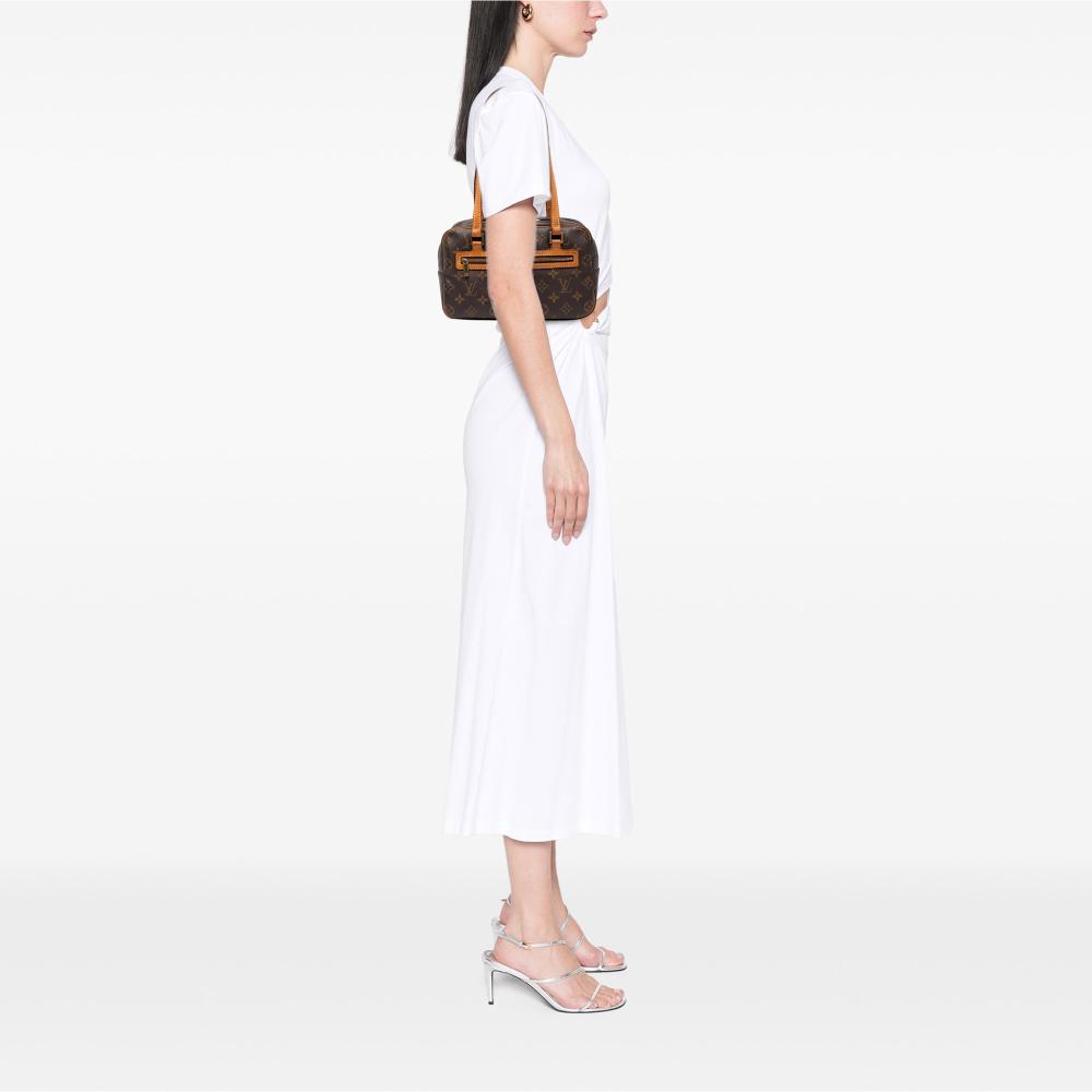 Louis Vuitton B Louis Vuitton Brown Monogram Canvas Fabric Monogram Cite MM France