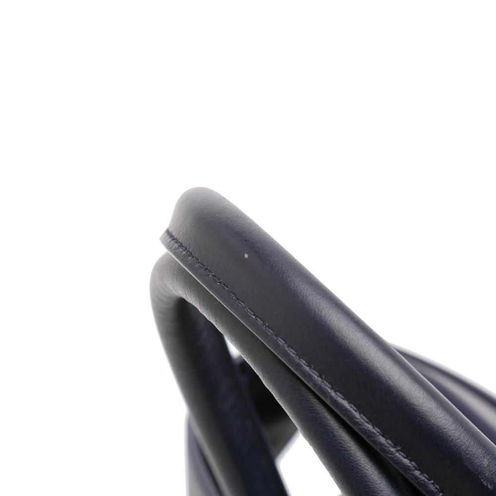 Ferragamo AB Ferragamo Black Calf Leather Small Hug Satchel Italy