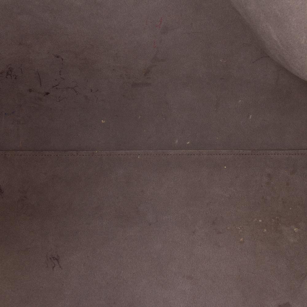 Saint Laurent B Saint Laurent Gray Dark Gray Calf Leather Large East West Shopping Tote Italy