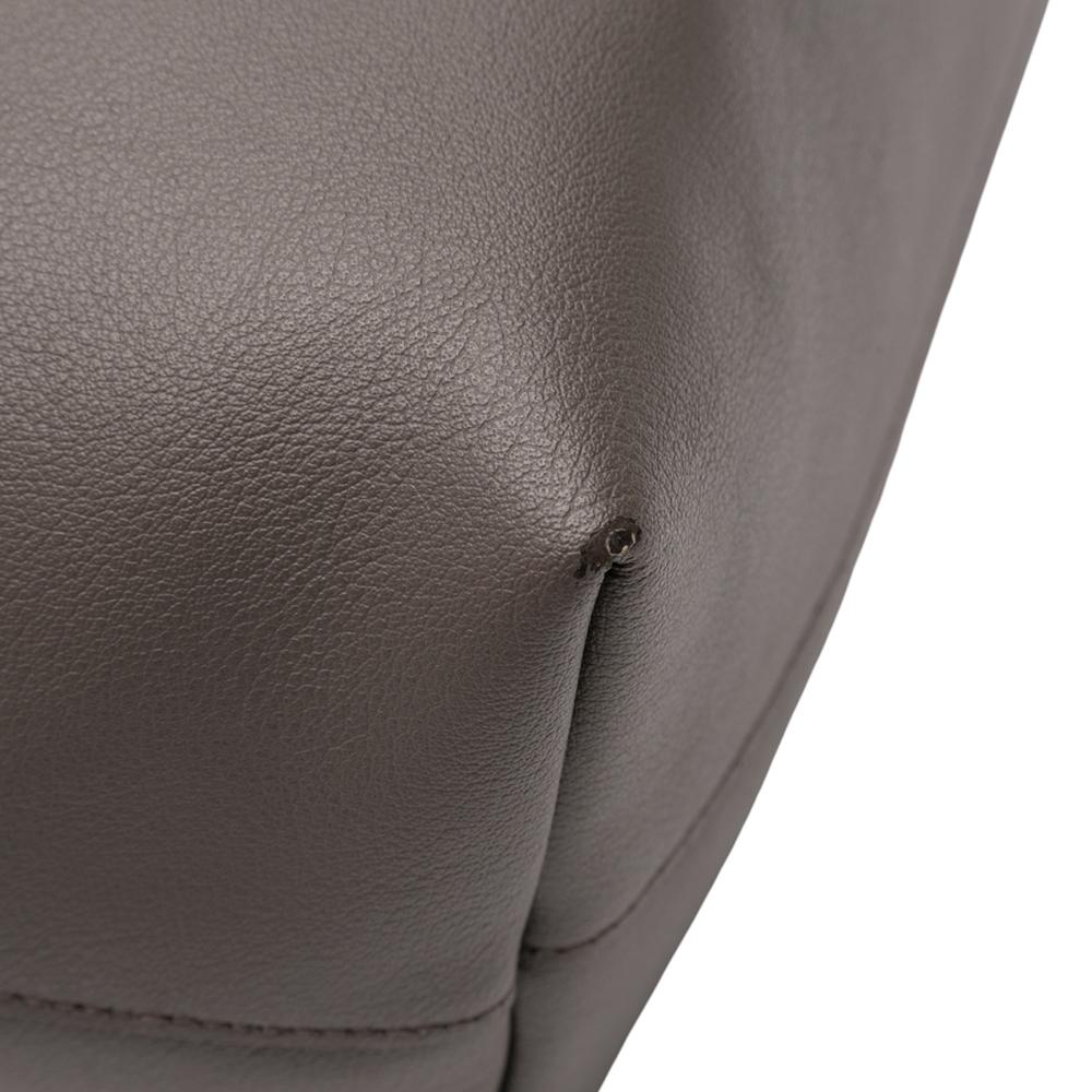 Saint Laurent B Saint Laurent Gray Dark Gray Calf Leather Large East West Shopping Tote Italy