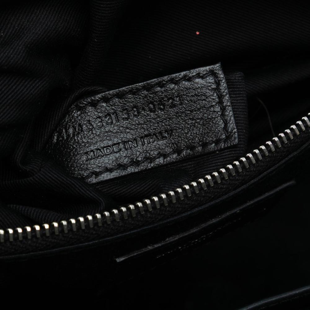 Saint Laurent AB Saint Laurent White Tweed Fabric Medium Niki Shoulder Bag Italy