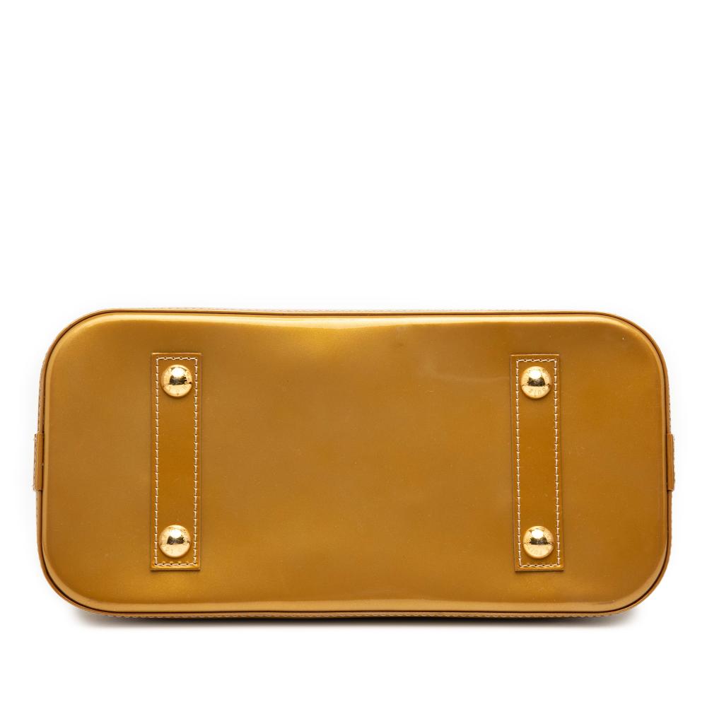 Louis Vuitton B Louis Vuitton Gold Vernis Leather Leather Monogram Vernis Alma PM France